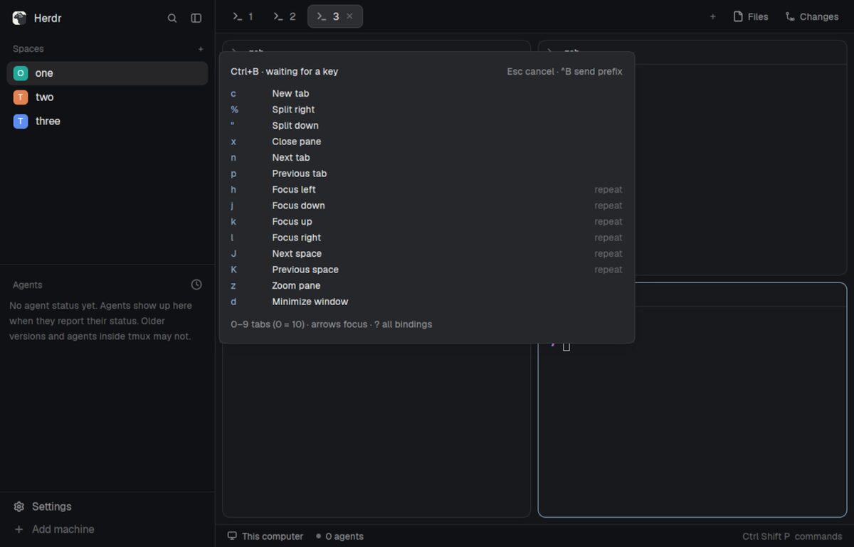Tmux prefix mod